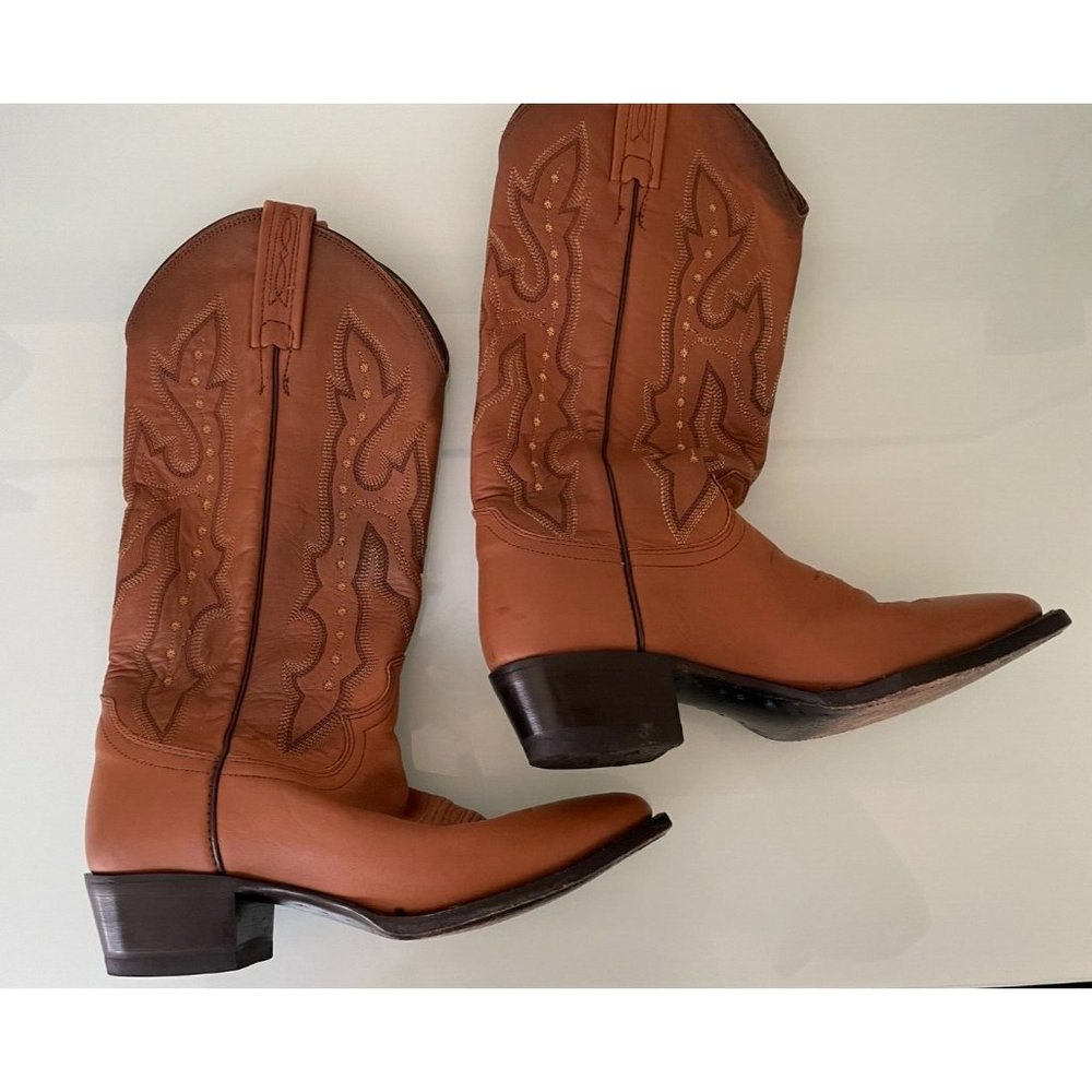 Justin 2650 Brown Boots Cowboy Western Mens or Kids  Size 6C
